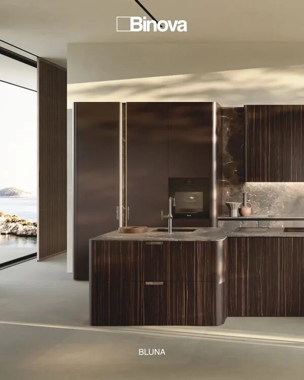 Îlot Bluna Tech Alluminio, Binova, Salone del Mobile.Milano